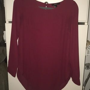 Maroon top